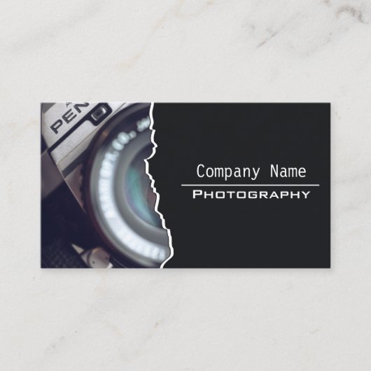 おしゃれな白黒写真名刺 名刺 (正面)