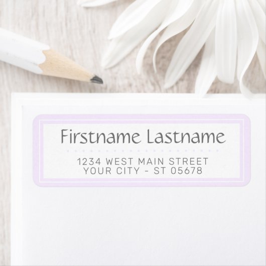 おしゃれな白 シンプルなタイポグラフィスクリプト ラベル (インサイチュ)