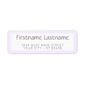 おしゃれな白 シンプルなタイポグラフィスクリプト ラベル (正面)