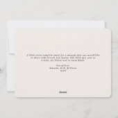 おしゃれな瞬間 ベージュの写真コラージュ ホリデーカード (裏面)