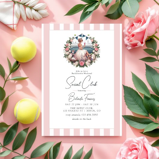 おしゃれな社交クラブのハッピーエンドウィーク 招待状