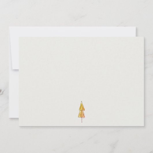 おしゃれな秋のカボチャのかかしハーベスト子供の誕生日 ノートカード (裏面)