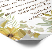 おしゃれな秋のシャワーゲームサイン クラシプで飾る ポスター (角)