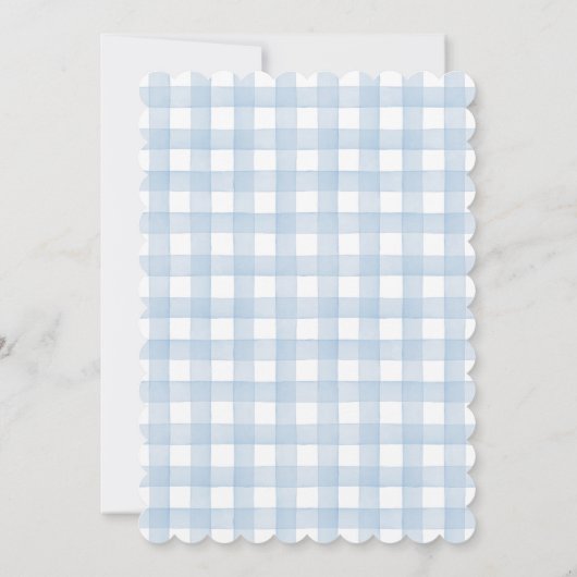 おしゃれな秋のプンパキン男の子ベビーシャワー 招待状 (裏面)