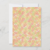 おしゃれな秋の落ち葉感謝祭の食事招待状 招待状 (裏面)