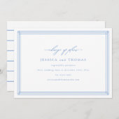 おしゃれな窓ウェディング延期 日程変更 案内状 (正面/裏面)