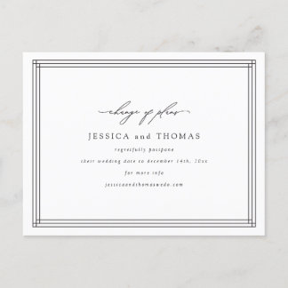 おしゃれな窓 ウェディング延期 日程変更 案内ポストカード