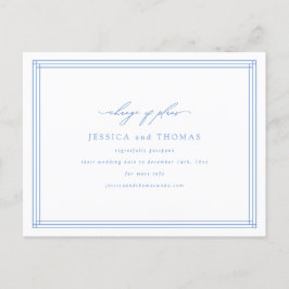 おしゃれな窓 ウェディング 延期 日程変更 案内ポストカード