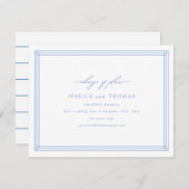 おしゃれな窓 ウェディング 延期 日程変更 案内状 (正面/裏面)