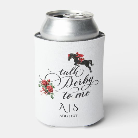 おしゃれな競馬パーティー 馬術 デザイン 缶クーラー (缶正面)