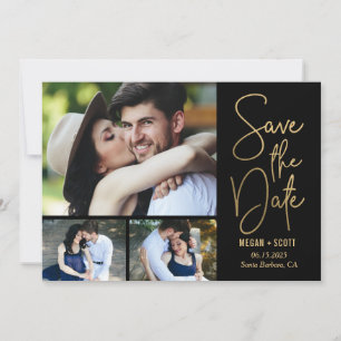おしゃれな筆記体EDIT可能カラー Save The Date カード