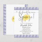 おしゃれな節約 ブライダルシャワー 招待状 (正面/裏面)