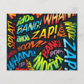 おしゃれな節約・記念日・楽しいレトロコミックブックポップアート (裏面)