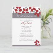 おしゃれな紅葉のブライダルシャワー招待状 招待状 (スタンド正面)