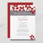 おしゃれな紅葉のブライダルシャワー招待状 招待状 (正面/裏面)