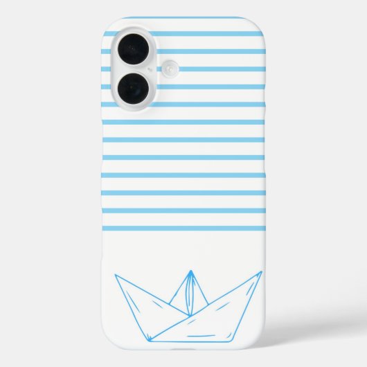 おしゃれな紙の帆掛け舟 Case-Mate iPhoneケース (裏面)