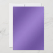 おしゃれな紫の花のエンゲージメント招待状 招待状 (裏面)