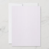 おしゃれな紫の花の結婚式招待状 招待状 (裏面)