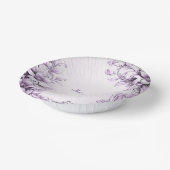 おしゃれな紫の花 ペーパーボウル (傾斜あり)