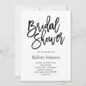 おしゃれな結婚前お披露目パーティーの招待状 招待状 (正面)