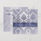 おしゃれな結婚前パーティー テンプレート（カップル向け） 招待状 (正面/裏面)