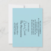 おしゃれな結婚報告カード サンキューカード (裏面)