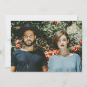 おしゃれな結婚報告カード　２枚の写真付き シーズンカード (裏面)