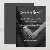 おしゃれな結婚式のお知らせ 招待状 (正面/裏面)