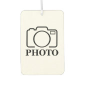 おしゃれな結婚式のデザインにあなただけの写真を カーエアーフレッシュナー (正面)