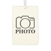 おしゃれな結婚式のデザインにあなただけの写真を カーエアーフレッシュナー (裏面)