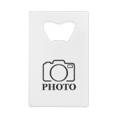 おしゃれな結婚式のデザインにあなただけの写真を クレジットカード栓抜き (裏面)