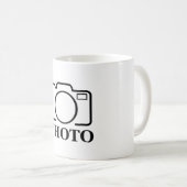 おしゃれな結婚式のデザインにあなただけの写真を コーヒーマグカップ (正面右)