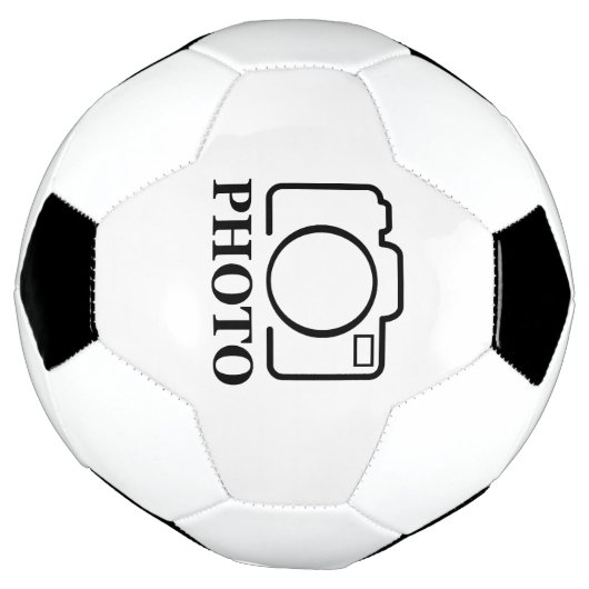 おしゃれな結婚式のデザインにあなただけの写真を サッカーボール (回転)