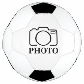 おしゃれな結婚式のデザインにあなただけの写真を サッカーボール (正面)