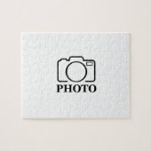 おしゃれな結婚式のデザインにあなただけの写真を ジグソーパズル (横)