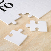 おしゃれな結婚式のデザインにあなただけの写真を ジグソーパズル (側面)