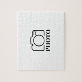 おしゃれな結婚式のデザインにあなただけの写真を ジグソーパズル (縦)