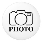 おしゃれな結婚式のデザインにあなただけの写真を セラミックノブ (正面)