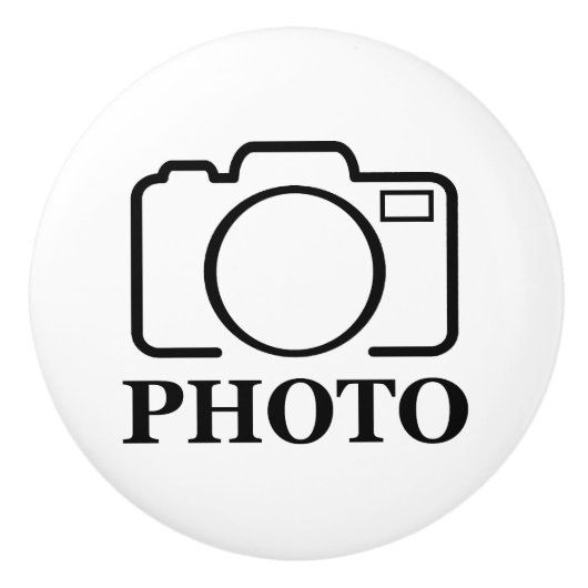 おしゃれな結婚式のデザインにあなただけの写真を セラミックノブ (正面)