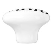 おしゃれな結婚式のデザインにあなただけの写真を セラミックノブ (側面)