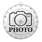 おしゃれな結婚式のデザインにあなただけの写真を ダーツボード (正面)