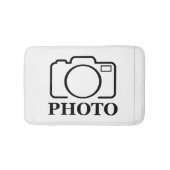 おしゃれな結婚式のデザインにあなただけの写真を バスマット (正面)