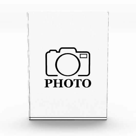 おしゃれな結婚式のデザインにあなただけの写真を フォトブロック (正面)