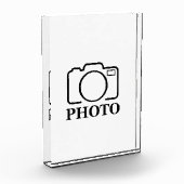 おしゃれな結婚式のデザインにあなただけの写真を フォトブロック (左)