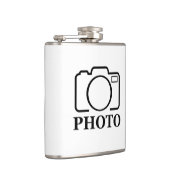 おしゃれな結婚式のデザインにあなただけの写真を フラスク (右)