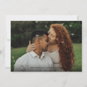 おしゃれな結婚式の出欠確認用写真コラージュ 招待状 (裏面)