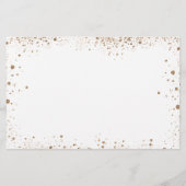 おしゃれな結婚式の招待状　ユーカリ ゴールド　Save the Date (裏面)