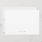 おしゃれな結婚式の招待状「Tying the Knot」モダンウェディング 招待状 (裏面)