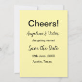 おしゃれな結婚式の案内シンプルでモダン 招待状 (裏面)