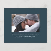 おしゃれな結婚式の案内状(予算内で) - スクリプトフォト (裏面)